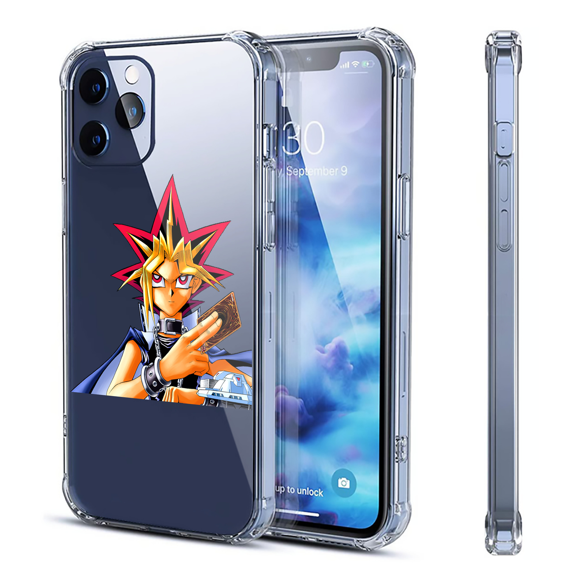 （画像用） 遊☆戯☆王 Yu-Gi-Oh! 【iPhone 12シリーズ対応】透明スマホケース（クリアソフトケース）